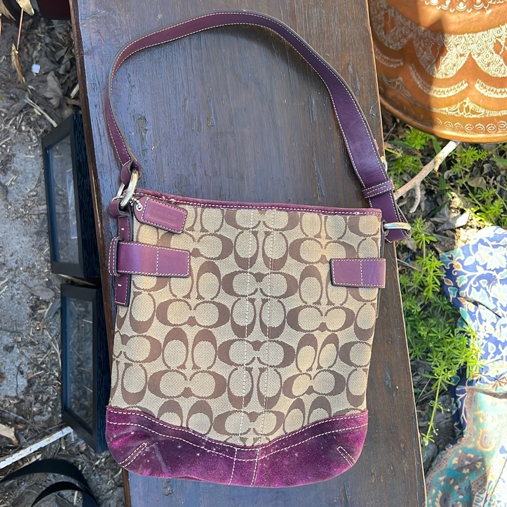 Coach Purple Handbag